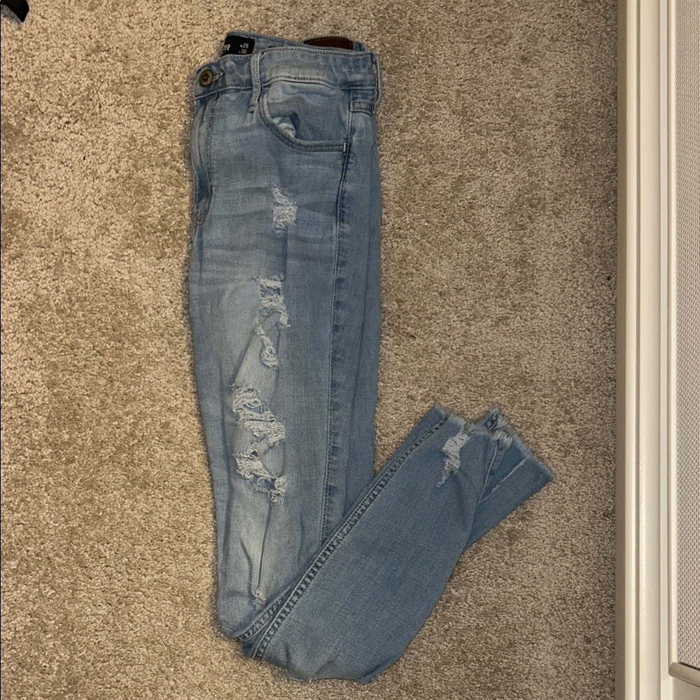 Hollister Distressed Light Blue Women's Jeans